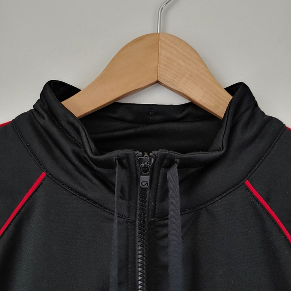 GAP Gapfit Track Jacket Zip-Up Sweatshirt Stripe Black Size XXL - Picture 8 of 16
